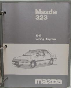 1990 Mazda 323 Service Shop Repair Manual w/ Service Highlights & Wiring Diagram