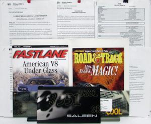 2001 Saleen S7 & Mustang S281 Press Kit Portfolio Brochures & Releases Original