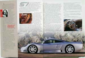 2001 Saleen S7 & Mustang S281 Press Kit Portfolio Brochures & Releases Original