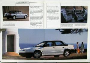 1991 Saturn SL SL1 SL2 SC Sedans Coupe Sales Brochure & Plant Employees View Ltr