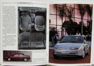 1991 Saturn SL SL1 SL2 SC Sedans Coupe Sales Brochure & Plant Employees View Ltr