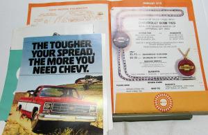 February 1978 Chevrolet Truck Dealer Traction Sales Program Folder Ads Brochure