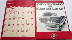 January 1975 Chevrolet Truck Dealer Traction Sales Program Folder Ads Brochure