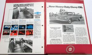 January 1975 Chevrolet Truck Dealer Traction Sales Program Folder Ads Brochure