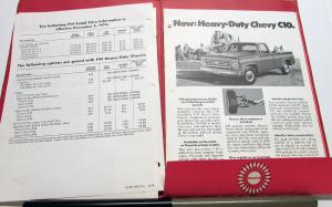 January 1975 Chevrolet Truck Dealer Traction Sales Program Folder Ads Brochure