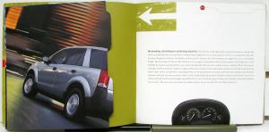 2002 Saturn VUE Design Power Innovation Safety Specs Sales Brochure XL Original