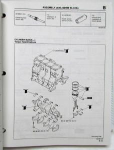 1992 Mazda 626 MX-6 Service Shop Repair Manual