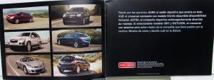 2009 Saturn Aura Outlook Sky VUE Astra Full Line SPANISH Sales Brochure Original