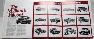 1980 Ford Australian Dealer Falcon Sales Brochure Historical Look 1960-80