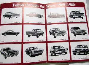 1980 Ford Australian Dealer Falcon Sales Brochure Historical Look 1960-80
