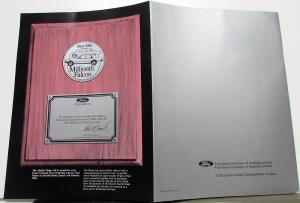 1980 Ford Australian Dealer Falcon Sales Brochure Historical Look 1960-80
