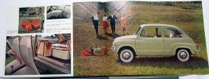 1965 Fiat 600 D Dealer Sales Brochure US Market English Text #1651