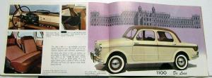 1960s Fiat 1100 Dealer Sales Brochure US Market English Text #1523