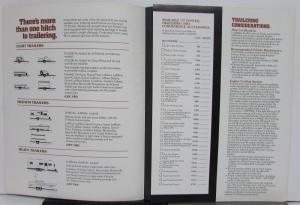 1977 Pontiac Trailering Guide Accessories Convenience Sales Brochure Original