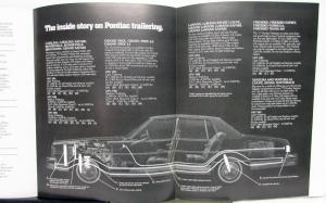 1977 Pontiac Trailering Guide Accessories Convenience Sales Brochure Original