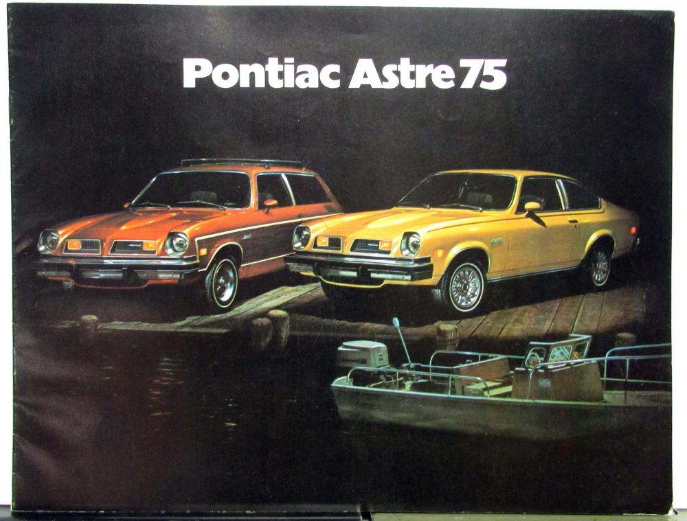 1975 Pontiac Astre Coupe Hatchback Safari Sj CANADIAN Sales Brochure 