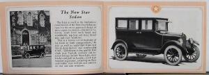 1924 Star Car Touring Sedan Roadster Coupe Wagon Chassis Sales Brochure Original