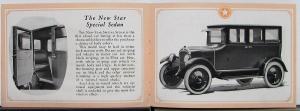 1924 Star Car Touring Sedan Roadster Coupe Wagon Chassis Sales Brochure Original