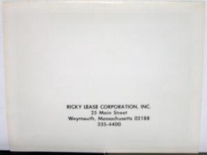 1979 Pontiac Bonneville Grand LeMans Grand Prix Leasing Options Sale Folder Orig