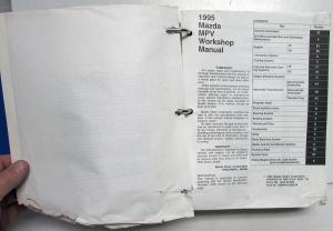 1995 Mazda MPV Van Service Shop Repair Manual