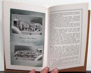 1914 Winton Six 48 HP Sales Brochure Catalog Hardbound Original Vintage Auto