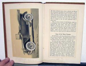1915 Winton Six Model 21 Sales Brochure Catalog Hardbound Original