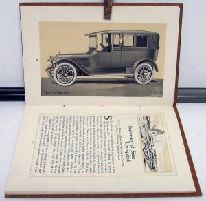 1915 Winton Six Model 21 Sales Brochure Catalog Hardbound Original