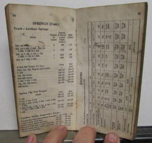 1956 Ford Service Specifications Passenger Car Thunderbird F Series Trucks