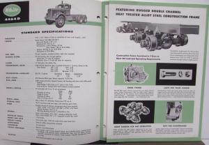 1959 White Tandem Truck Model 4464D Sales Brochure Original