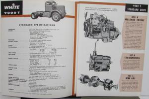 1959 White Tractor 9000T Specifications Dimensions Sales Brochure Original
