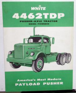 1960 White Pusher-Axle Tractor 4462TDP Specs Dimensions Sales Brochure Original