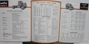 1961 White Tractor 9000T Dimensions Specifications Sales Brochure Original