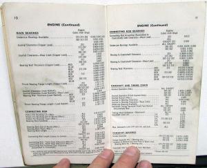 1957 Ford Service Specifications Passenger Car Thunderbird F Series Trucks