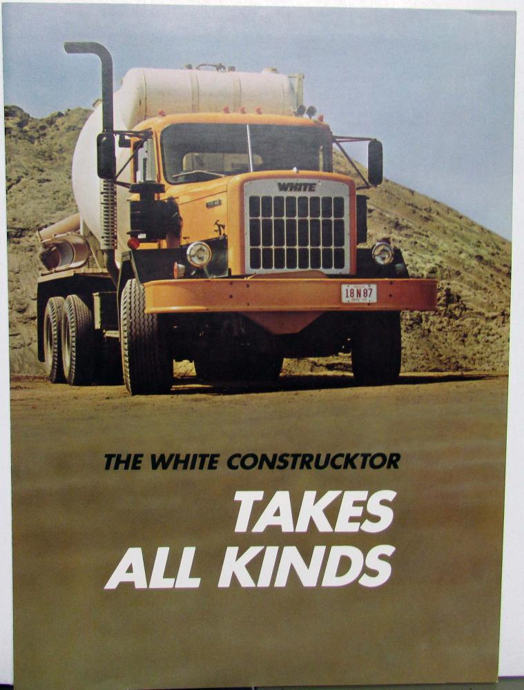 1968 1969 White Construcktor Sales Brochure Original