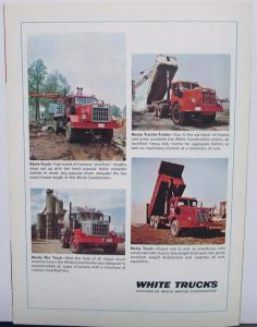 1968 1969 White Construcktor Sales Brochure Original
