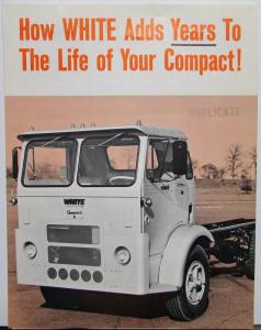 1971 White Compact REVISED Features Sales Brochure Original