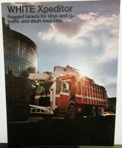 1982 White Xpeditor Trash Truck Features Sales Brochure Original