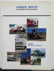 1982 Volvo White Truck Features Sales Brochure Original