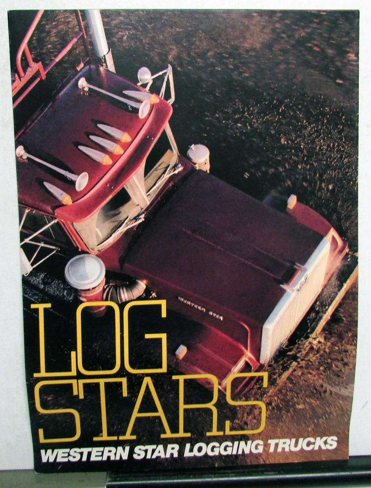 1984 Western Star Truck Log Stars Features Sales Brochures Original
