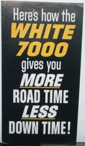 1962 1963 White Truck Features Sales Poster Original