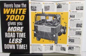 1962 1963 White Truck Features Sales Poster Original