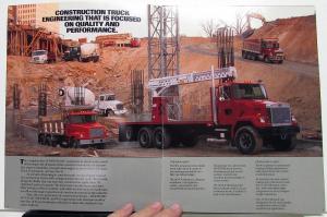 1989 White GMC Construction Sales Brochure Features Original