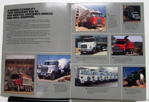 1989 White GMC Construction Sales Brochure Features Original