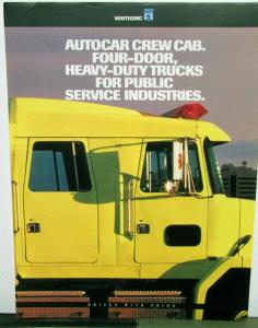1990 White GMC Autocar Heavy Duty Sales Brochure Original