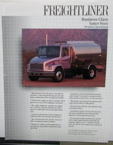 1991 Freightliner Business Tanker Truck Specs Features Sales Brochure Orig