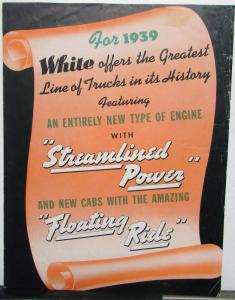1939 White Motor Company Truck Sales Brochure Original