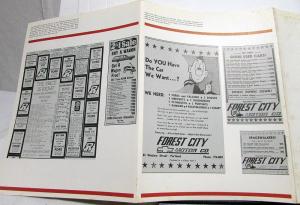 1967 Chevrolet Dealer February Sales Blazer Used Car Truck Ad Folder Impala