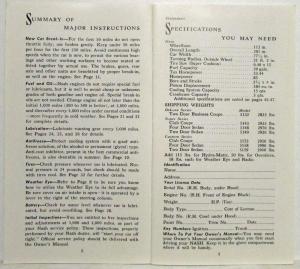 1951 Nash Statesman Owners Manual