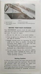 1951 Nash Statesman Owners Manual