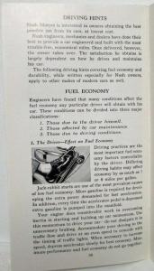1951 Nash Statesman Owners Manual